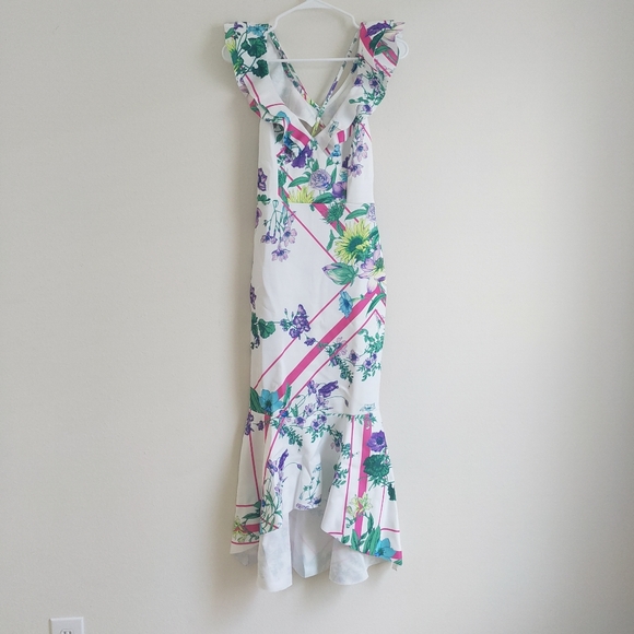 ASOS Ruffle Bodycon Dress Size 4 - Picture 5 of 8